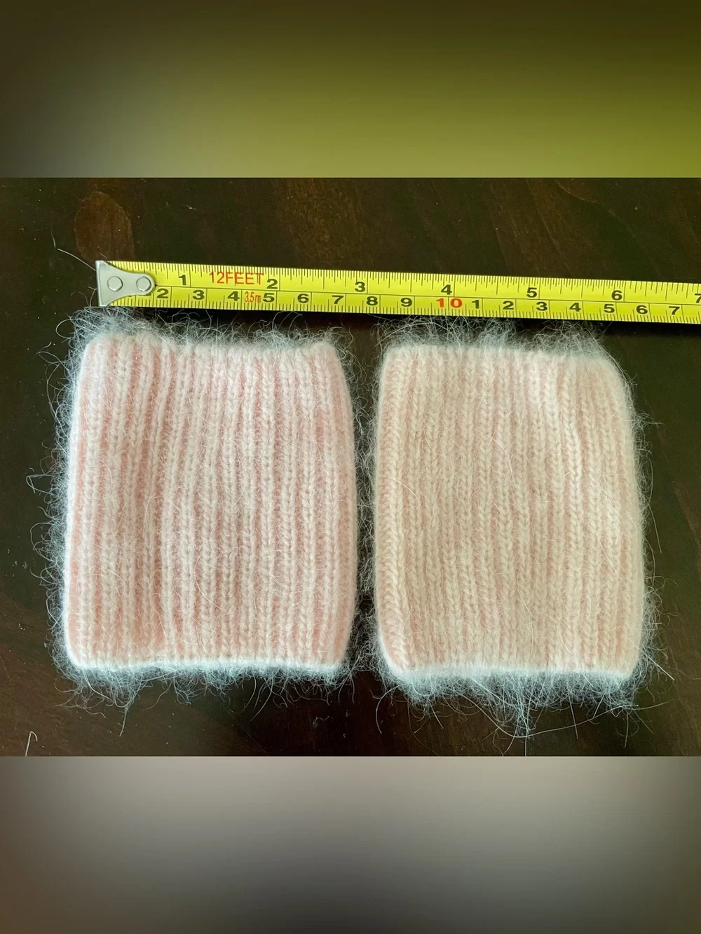 Vintage 1950s Super Soft Mohair or Angora Wrist/Ankle Warmers or Boot Cuffs